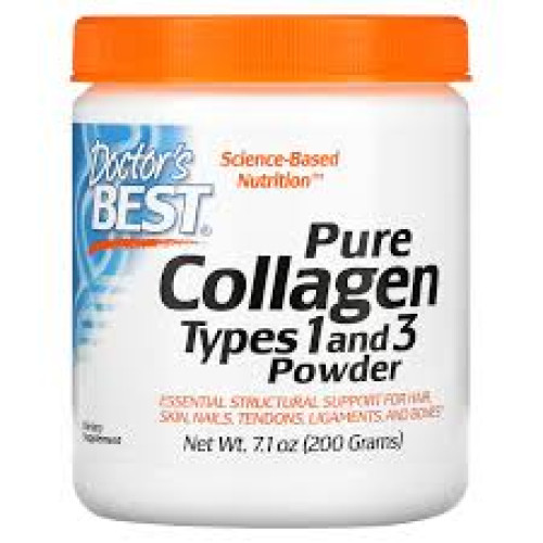 DOCTOR'S BEST, PURE COLLAGEN TYPES 1 AND 3 POWDER, 7.1 OZ(200g)